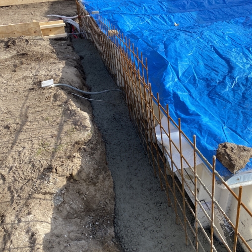 armering til fundament til pool
