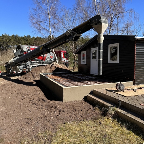 beton til nyt fundament