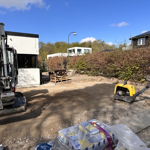 forarbejde til belægning