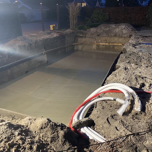 fundament til nedgravet pool