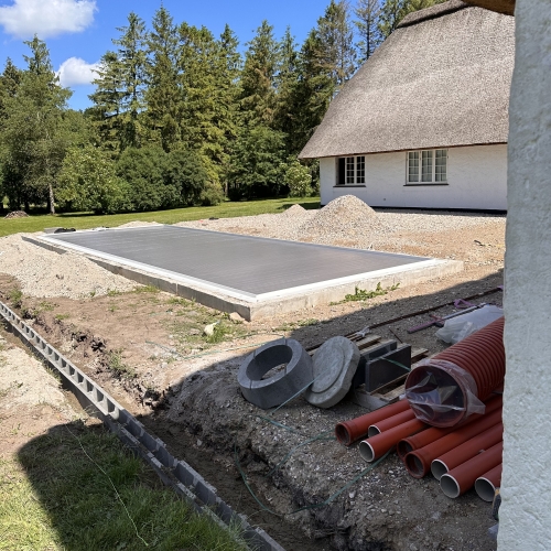 fundament til ny swimmingpool