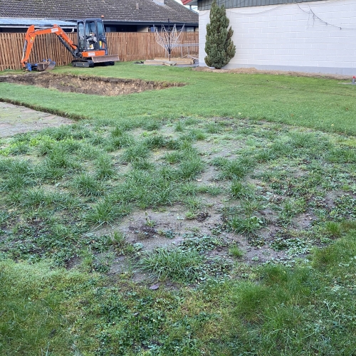 hul til nedgravet pool