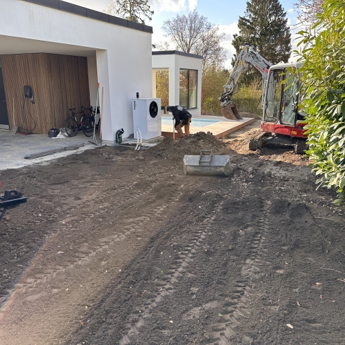 jordarbejde betonarbejde etablering af pool