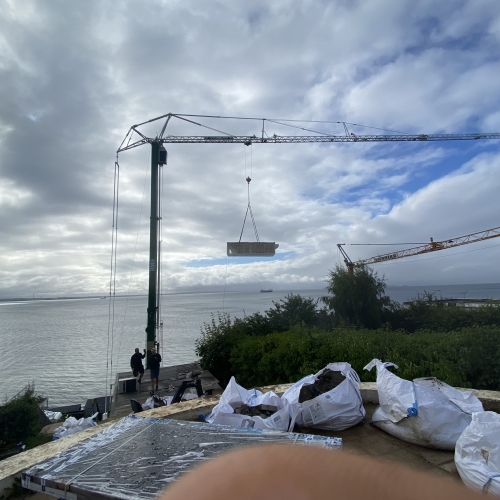 kran til hejsning af pool