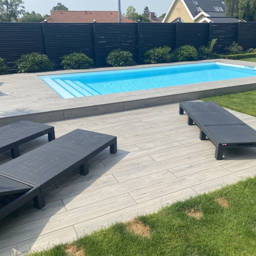 nedgravet pool Solrød