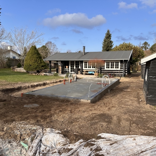 nyt fundament til anneks