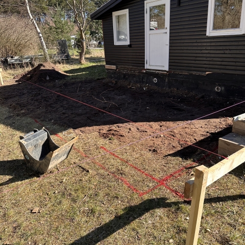 opmåling til nyt fundament