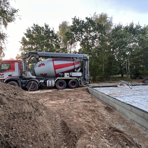 støbning af nyt fundament