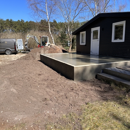 støbning af nyt fundament