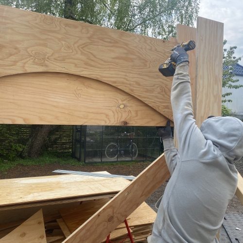 tømrerarbejde og betonarbejde