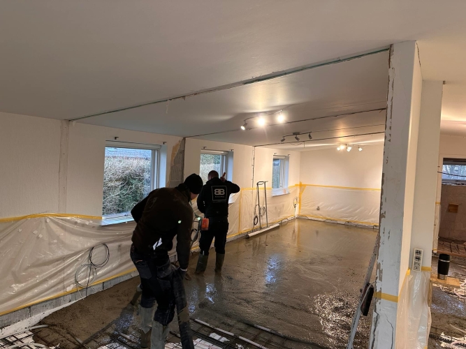 Betonarbejde i hus